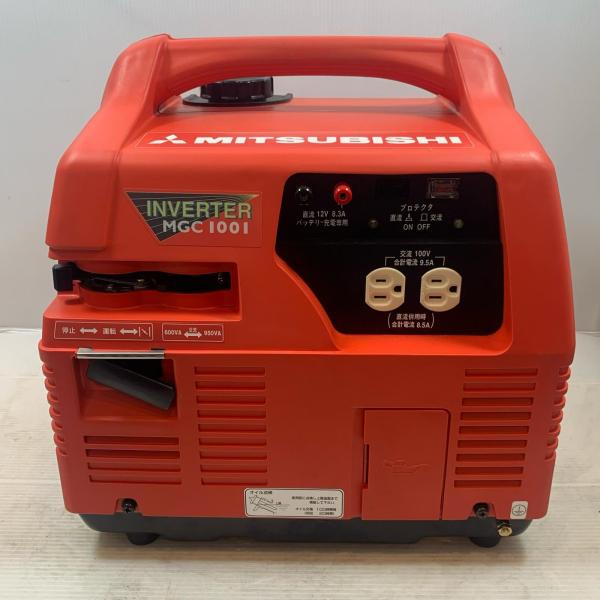 κκ MITSUBISHI ミツビシ 大型機械 インバーター発電機 4サイクル 000301 MGC1001 レッド 目立った傷や汚れなし