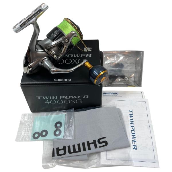 SHIMANO - ττSHIMANO シマノ スピニングリール 15ツインパワー4000XG 夢屋ノブ/純正ノブ付 03373 ττ SHIMANO シマノ スピニングリール 15ツインパワー4000XG 夢屋