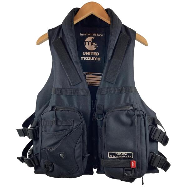United Mazume 新品未使用 ブラック ライフジャケット フリーサイズ ττ mazume マズメ ライフジャケット UNITED MAZUME やや傷や汚れあり