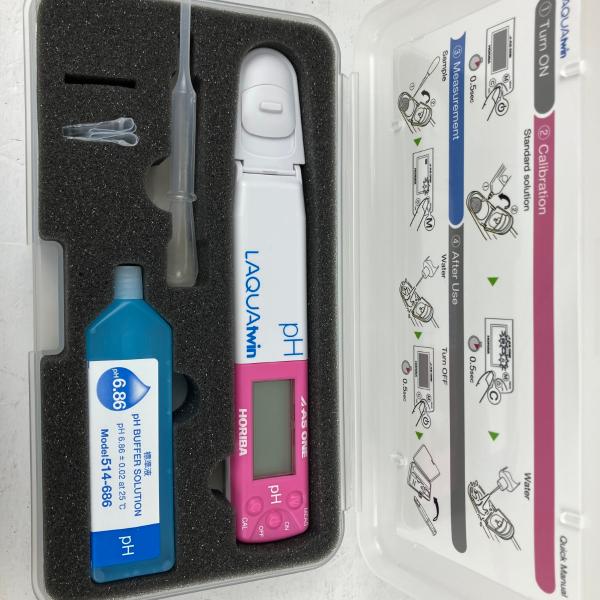 ЗЗAS ONE ツインpHメーター2 LAQUAtwin(防水型) AS-pH-11 ケース付 AS-pH-11 ピンク ЗЗ AS ONE ツインpHメーター2 LAQUAtwin(防水型) AS-pH-11 ケース付