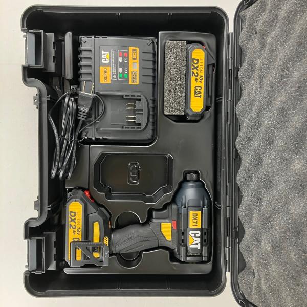 ЗЗ CATERPILLAR CAT 18v 充電式インパクトドライバ バッテリーx2 充電
