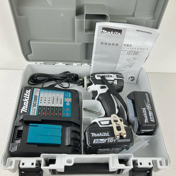 ЗЗ MAKITA マキタ 18v 充電式インパクトドライバ 充電器 バッテリー×2
