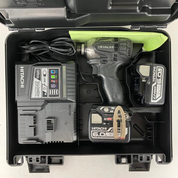 ヒタチ、インパクト ЗЗHITACHI 日立 14.4v インパクトドライバ バッテリーx2 充電器