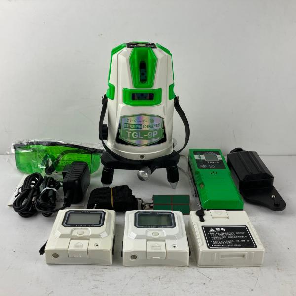 ЗЗ TAKAGI グリーンレーザー レーザー墨出し器 受光器 バッテリーx2