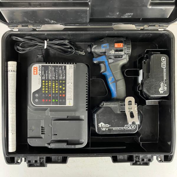ЗЗ MAX マックス 14.4v/18v 充電式インパクトドライバ バッテリーx2
