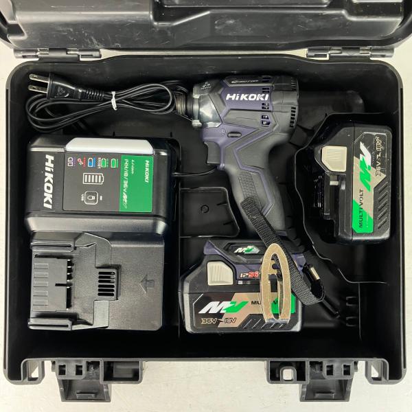 HiKOKI ハイコーキ 36v インパクトドライバ バッテリーx2 充電器 