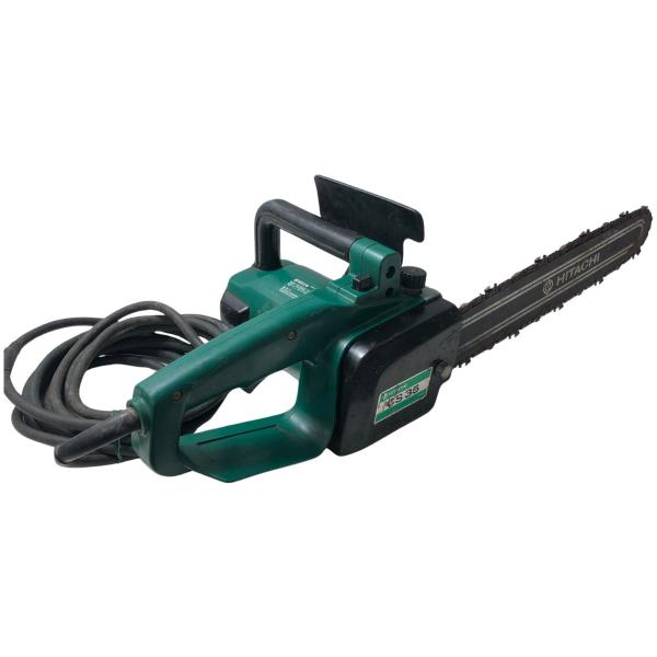 100v　日立工機　チェーンソー　CS35B　 HITACHI 日立 チェーンソー CS35 ブルー 傷や汚れあり : リサイクル