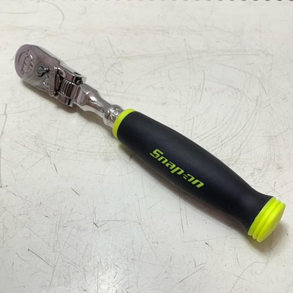 snap-on ｽﾅｯﾌﾟｵﾝ 3/8 ﾛｯｷﾝｸﾞﾌﾚｯｸｽﾗﾁｪｯﾄ FHX80B ｲｴﾛｰ 首振り【ハンズ 