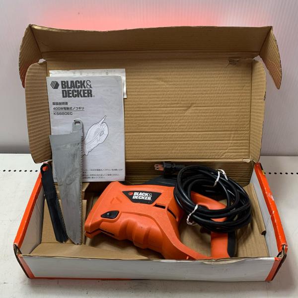 BLACK+DECKER ブラックアンドデッカー 400W　電動式ノコギリ KS880EC やや傷や汚れあり