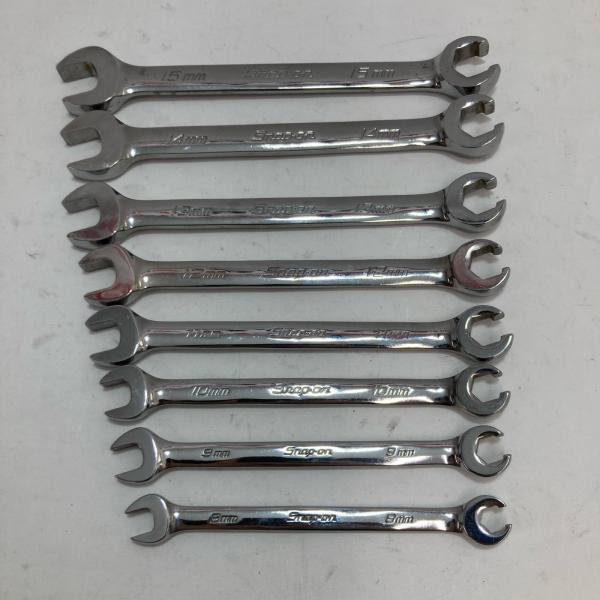 Snap-on スナップオン オープンエンドフレアナットレンチ RXSM 8本