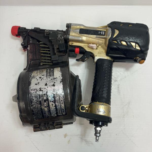 HITACHI 日立 ロール釘打ち機 NV90HMC ゴールド 90mm ケース付 高圧 傷