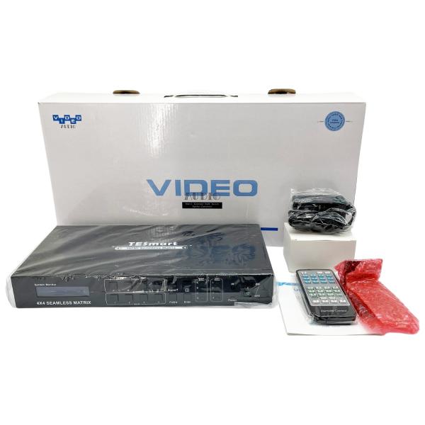 ◆◆TESmart 4×4HDMI　SeamlessMatrix B081F2TD9D ブラック ◇◇ TESmart 4×4HDMI SeamlessMatrix B081F2TD9D ブラック