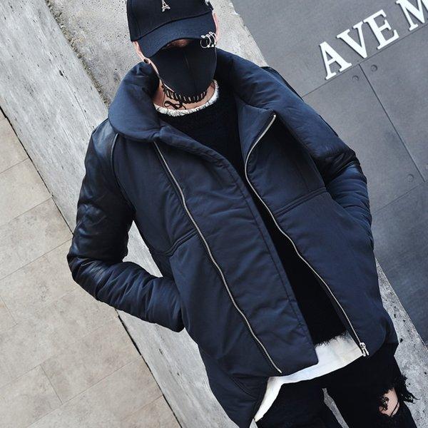 ハイカラー中綿ジャケット モノトーン モダン ハイネック メンズ メンズファッション ストリート 韓流 韓国ファッション カジュアル 冬 秋 個性 衣装 モ Ct 101a 3 F50 メンズファッション Bigbangfellas 通販 Yahoo ショッピング