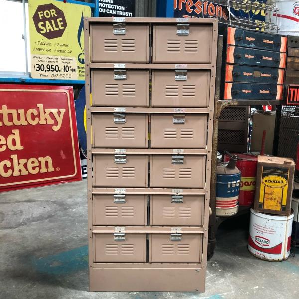 チールバスケットロッカー オフィス家具 ス Fu02 Bigbear ヴィンテージ オフィス収納 Worley社 ス 02