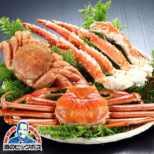 お中元 御中元 ギフト 産地直送 Kmj かに タラバガニ 毛ガニ ズワイガニ 送料無料 北海かにづくし タラバ1肩 毛蟹2杯 ズワイ蟹2杯 K 酒のビッグボス 通販 Paypayモール