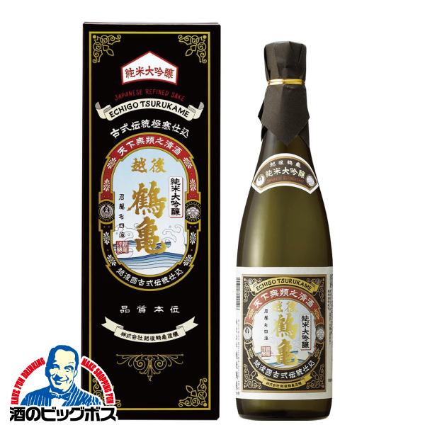 日本酒 純米大吟醸 送料無料 越後鶴亀 純米大吟醸 化粧箱入り 720ml×1本『FSH』 TSALE