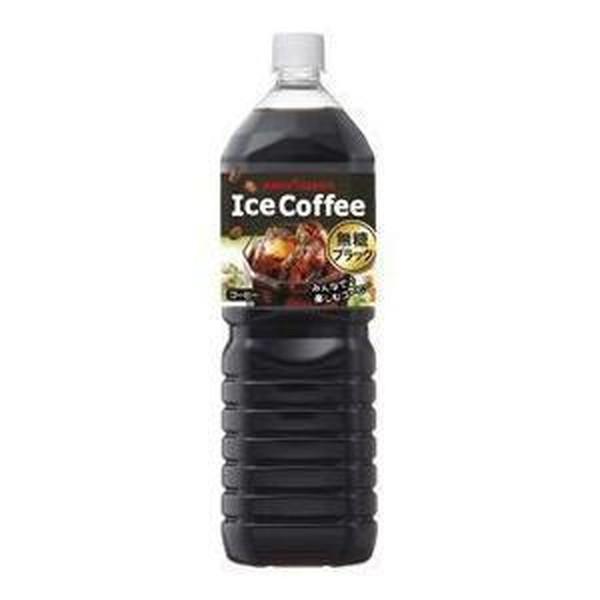 他サイト： ポッカサッポロ アイスコーヒー ブラック無糖 1.5L×1ケース/8本(008) 『POK』の商品画像