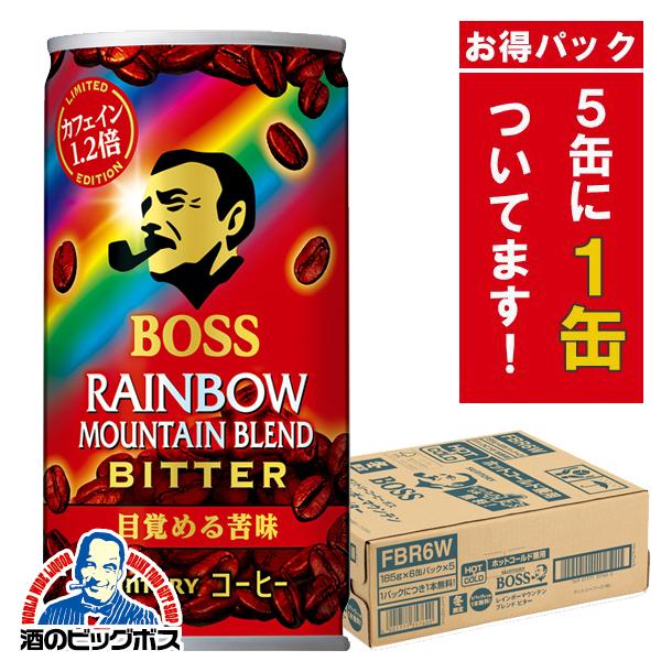 缶コーヒー 珈琲 Coffee サントリー Boss ボス レインボーマウンテンビター 185g 1ケース 25本 おまけ5本 005 Esh 酒の ビッグボス 通販 Paypayモール