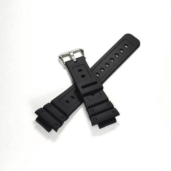 カシオ G-SHOCK Gショック 交換用樹脂バンド/ベルトバンド素材：ウレタン（樹脂）色：ブラック美錠色：シルバーバンド/ベルト交換対応モデルGW-5000GW-5000U交換治具はついておりません。※時計部品の返品にはご対応しかねます。...
