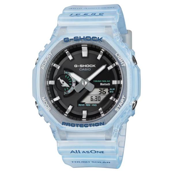 国内正規品 CASIO G-SHOCK カシオ Gショック イルカ クジラ ICERC Japan コラボ タフソーラー メンズ腕時計 GA-B2100KB-2AJR