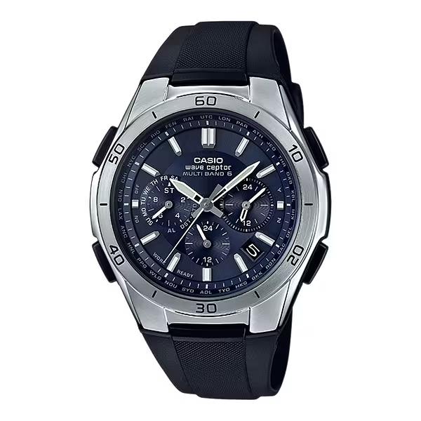 国内正規品 CASIO カシオ WAVE CEPTOR ウェーブセプター 電波ソーラー マルチバンド6 ブルー メンズ腕時計 WVQ-M410-2AJF