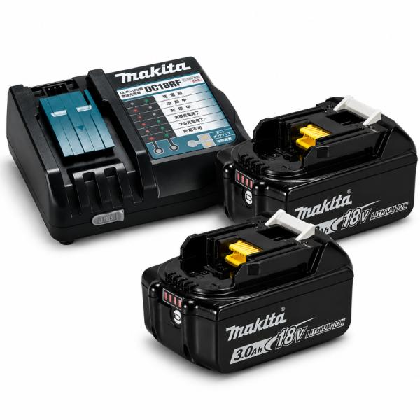 マキタ 純正 BL1830B 2個 + DC18RF 急速充電器 バッテリー セット 18V 3.0Ah 国内正規品 A-60442 makita TD172 TD173 BL1860 BL1850 BL1460B 対応