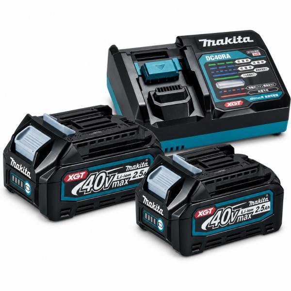 マキタ 純正 BL4025 2個 + DC40RA 急速充電器 バッテリー セット 40Vmax 2.5Ah USB端子付 国内正規品  A-69923 makita
