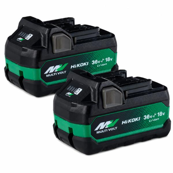 HiKOKI BSL36A18X 2個セット マルチボルト蓄電池 純正 36V 2.5Ah / 18V 5.0Ah リチウムイオンバッテリー 急速充電対応 第2世代 ハイコーキ