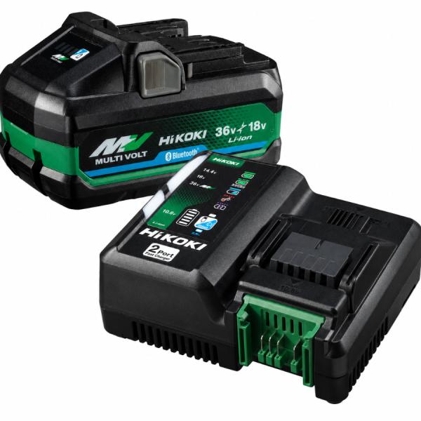 HiKOKI BSL36B18BX 1個 + 2ポート急速充電器 UC18YDML セット 純正 マルチボルト蓄電池 36V 4.0Ah / 18V 8.0Ah USB給電対応 ハイコーキ