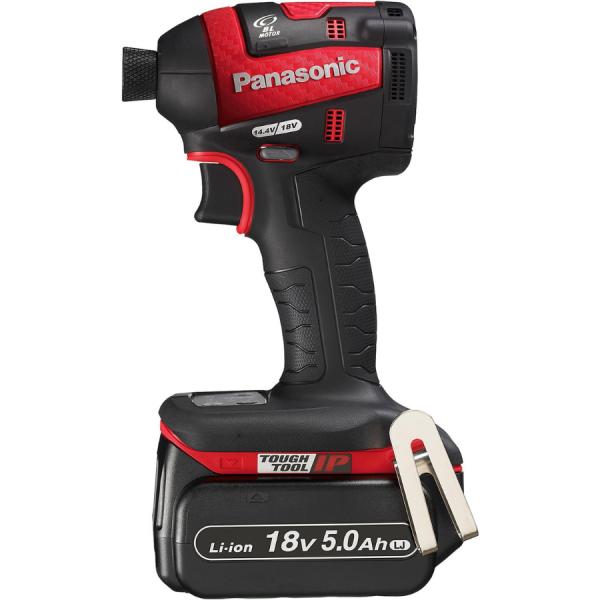 パナソニック EZ75A7LJ2G-R フルセット 充電インパクトドライバー (レッド) 18V 5.0Ah 赤 バッテリー2個・充電器・ケース付 Panasonic