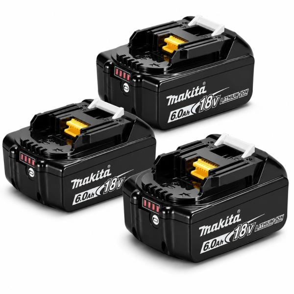 マキタ BL1860B 純正 バッテリー 18V 6.0Ah 3個 セット 国内 正規品 A-60464 makita DC18RF BL1830B TD173 対応
