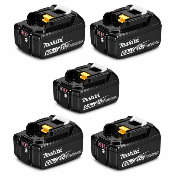 マキタ BL1860B 純正 バッテリー 18V 6.0Ah 5個 セット 国内 正規品 A-60464 makita DC18RF BL1830B TD173 対応
