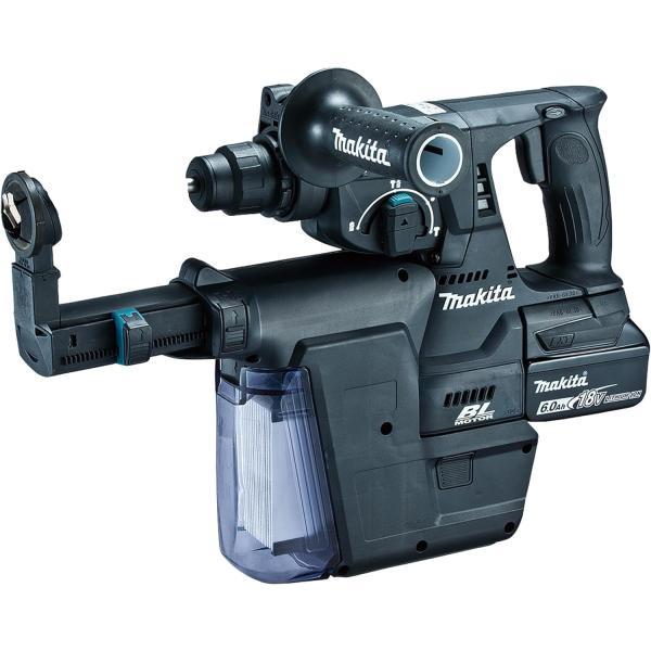 マキタ HR244DGXVB フルセット 黒 充電式ハンマドリル 集じんシステム付 18V 24mm 純正 BL1860B 2個 充電器 ケース付き makita