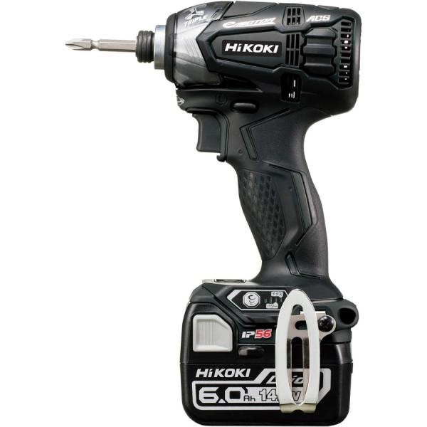 ハイコーキ 純正 WH14DDL2 (2LYPK) (B) フルセット 14.4V コードレスインパクトドライバ ストロングブラック 畜電池、充電器、ケース付 ビット別売り HiKOKI