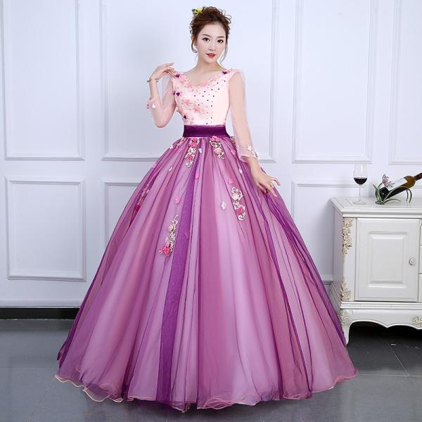 カラードレス 演奏会用 ロングドレス 安い コンサート パーティードレス 発表会 ウェディングカラードレス 二次会 ステージ衣装 パープル オーダーメイド可 Buyee Buyee 日本の通販商品 オークションの代理入札 代理購入