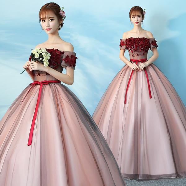 21新品 演奏会用ロングドレス 人気カラードレス 二次会 花嫁 結婚式 舞台 ワインレッド Buyee 日本代购平台 产品购物网站大全 Buyee一站式代购 Bot Online