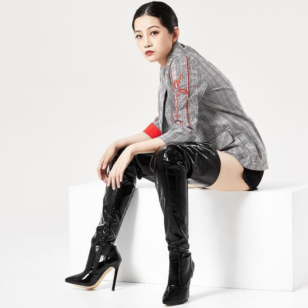 ニーハイブーツ 美脚 ロングブーツ ピンヒール ストレッチ ブーツレディース靴 ブーツ ニーハイ ロングニーハイブーツ ストレッチ レザーニーハイブーツ Buyee Buyee Japanese Proxy Service Buy From Japan Bot Online