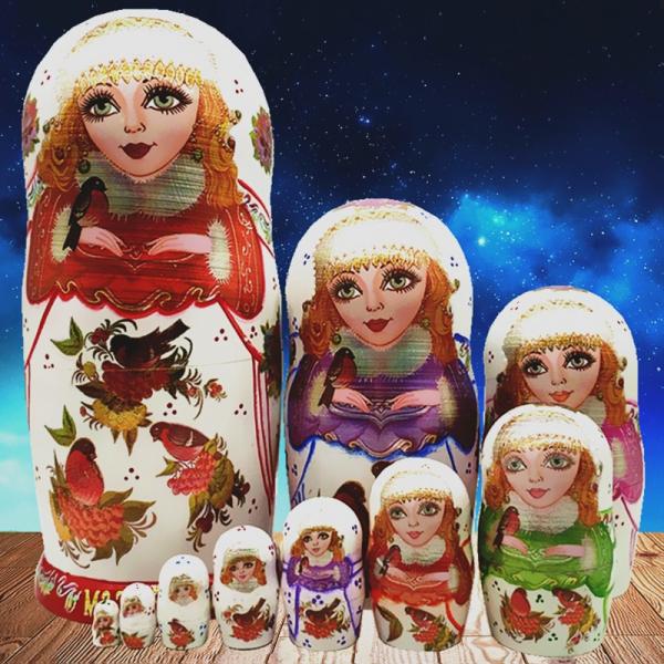 マトリョーシカ ロシア 人形 手作り ギフト お土産 動物 飾り分離 ぬいぐるみ 娯楽用品 ギフト 人形作り プレゼント ロシア巣人形 入れ子人形 飾り分離 ドール 手描き 誕生日に Tw47 Bigchancenet