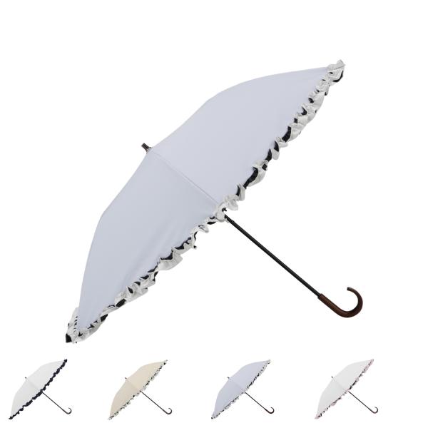 ブラオ BLAO 日傘 雨傘 折りたたみ傘 晴雨兼用 東レ サマーシールド フリル レディース 遮光 遮熱 軽量 1BA 22053