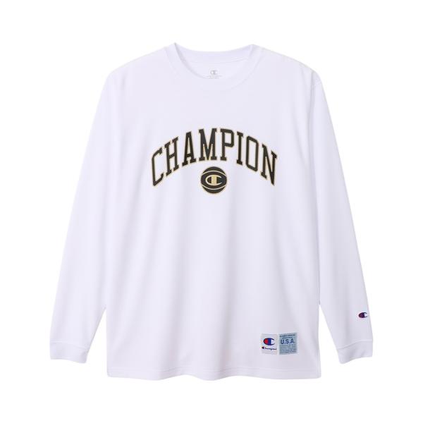 Champion チャンピオン Tシャツ 長袖 ロンT カットソー メンズ レディース LONG SLEEVE T-SHIRT ホワイト 白 C3-AB451