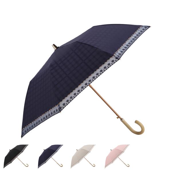 DAKS ダックス　 晴雨兼用　 高級　上品 DAKS(ダックス) 晴雨兼用日傘 長傘 街並み フワクール生地使用
