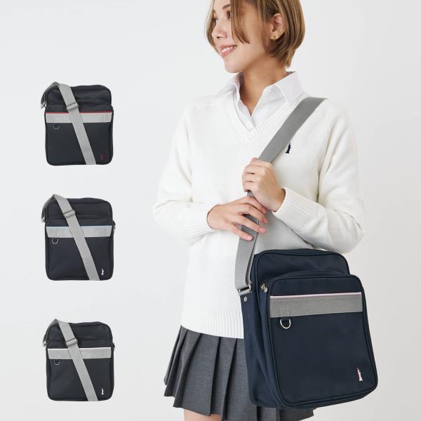 EAST BOY イーストボーイ スクールバッグ スクバ ショルダーバッグ レディース 斜めがけ SCHOOL SHOULDER ネイビー 3209079