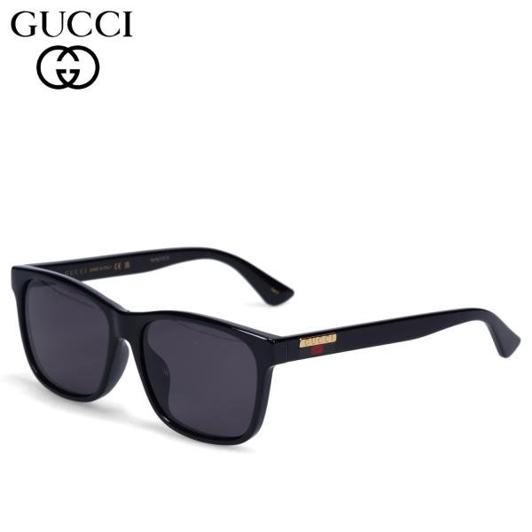 グッチ GUCCI サングラス メンズ レディース アジアンフィット UVカット 紫外線対策 ブラック 黒 GG0746SA-001 母の日 biget_gc-iii-gg0746-1
