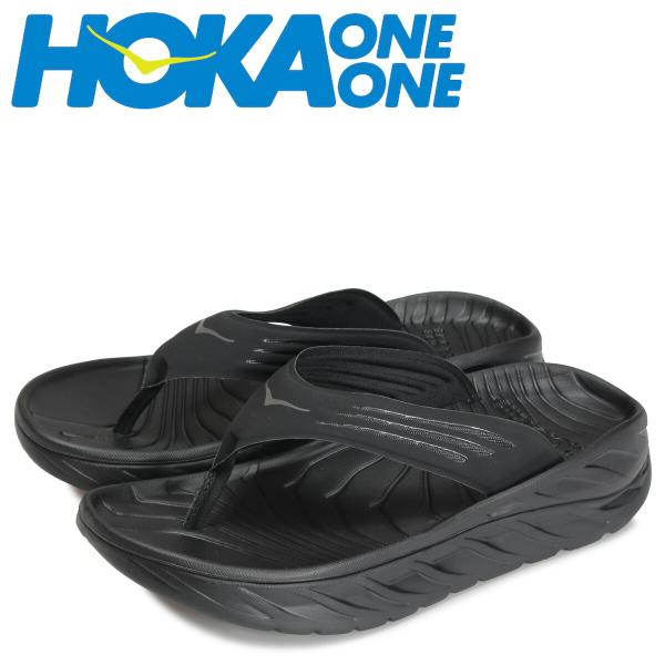HOKA ブラック オープントゥサンダル ホカ リカバリーサンダル 黒 楽天市場】ホカ オラ リカバリー フリップ リカバリーサンダル