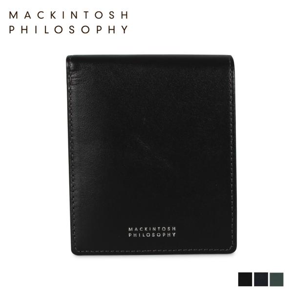 MACKINTOSH PHILOSOPHY / 2つ折り財布/--/GRN/無地/メンズ/0100119 MACKINTOSH PHILOSOPHY（マッキントッシュフィロソフィー