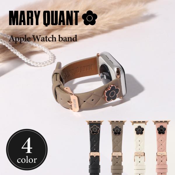 マリークヮント MARY QUANT アップルウォッチバンド ベルト 替え スリム レディース Apple Watch Series 10 9 8 7 6 5 4 SE SE2 3 2 1 42mm 41mm 40mm 38mm