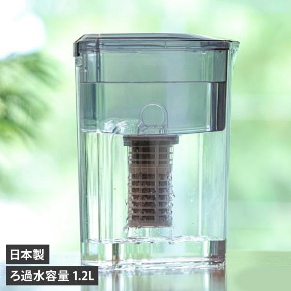 【Mizu(水)が変われば、あなた(U)も潤う。水道水を注ぐだけで、驚くほどまろやかな美味しさを届ける浄水器 Miz-U】水道水を注ぐだけで驚くほど美味しいお水が5分で出来上がり！非常に微細な活性炭の力で水道水の残留塩素やトリハロメタン、汚...