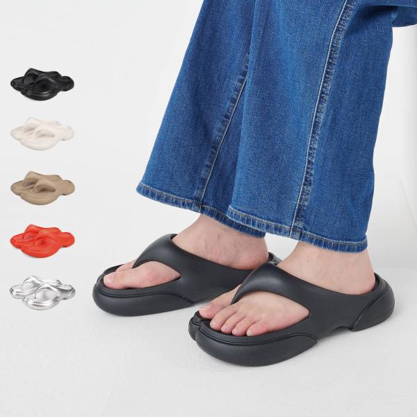ペイズ PAES サンダル リカバリーサンダル レディース 厚底 軽量 New Flipflop 04 ブラック ホワイト ベージュ レッド シルバー 黒 白