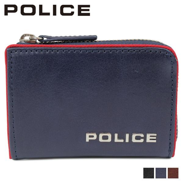 ポリス POLICE 財布 小銭入れ ケース メンズ L字ファスナー レザー TERAIO COIN CASE ダーク PA-70005 biget_plc-pa-70005