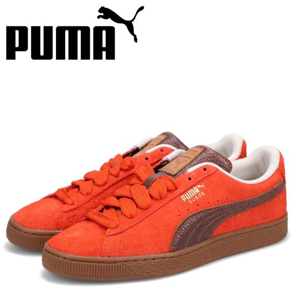 ☕PUMA/SUEDE☕ゴム/バンド/スニーカー/24★オレンジ/ピンク★運動靴 ☕PUMA/SUEDE☕ゴム/バンド/スニーカー/24☆オレンジ/ピンク